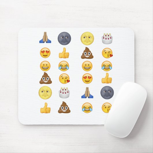 Spitzenemoji Sammlung Mousepad (Mit Mouse)