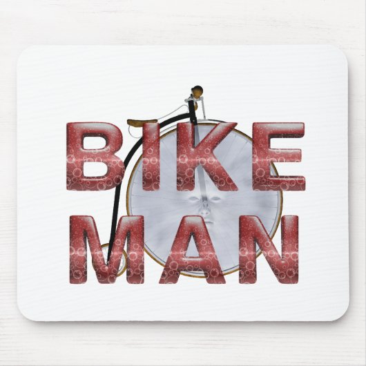 SPITZENfahrrad-Mann Mousepad (Vorne)