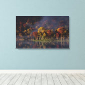 Spitzenfarben-Canvas drucken Leinwanddruck (Insitu (Holzboden))