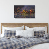 Spitzenfarben-Canvas drucken Leinwanddruck (Insitu (Schlafzimmer))