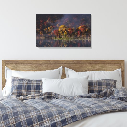 Spitzenfarben-Canvas drucken Leinwanddruck (Insitu (Schlafzimmer))
