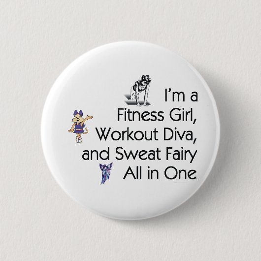 SPITZENFitness-dreifaches Spiel Button (Vorderseite)