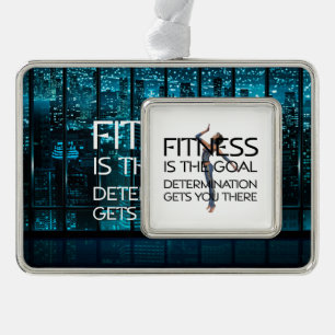 SPITZENFitness-Ziel Rahmen-Ornament Silber