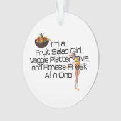 SPITZENfruchtsalat-Fitness Ornament (Vorderseite)