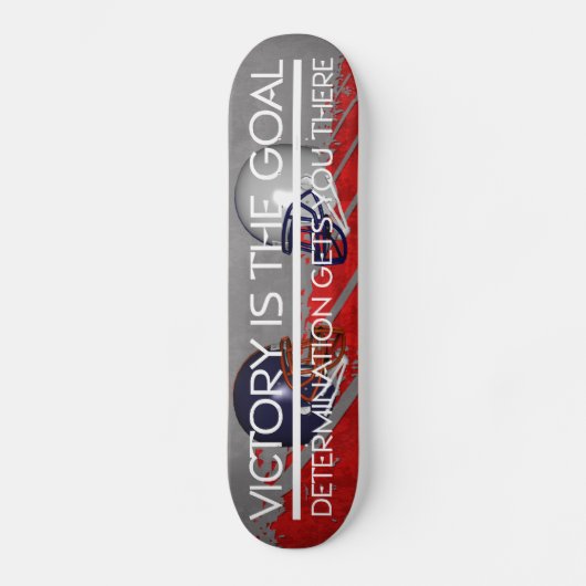 SPITZENfußball-Sieg-Slogan Skateboard (Vorderseite)