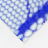 Spitzengewebe in blau. Royal Blue Couture Lace Pat Fleecedecke (Ecke)