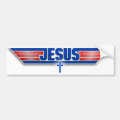 Spitzengewehr-Logo-Jesus Christus Autoaufkleber (Vorne)