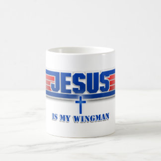 Spitzengewehr-Logo-Jesus Christus Kaffeetasse