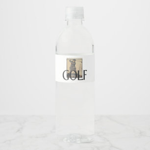 SPITZENgolf-alte Schule Wasserflaschenetikett
