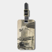 SPITZENgolf-Mädchen Gepäckanhänger (Vorderseite vertikal)