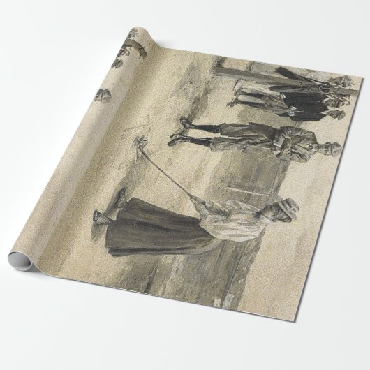 SPITZENgolf-Mädchen Geschenkpapier (Ungerollt)