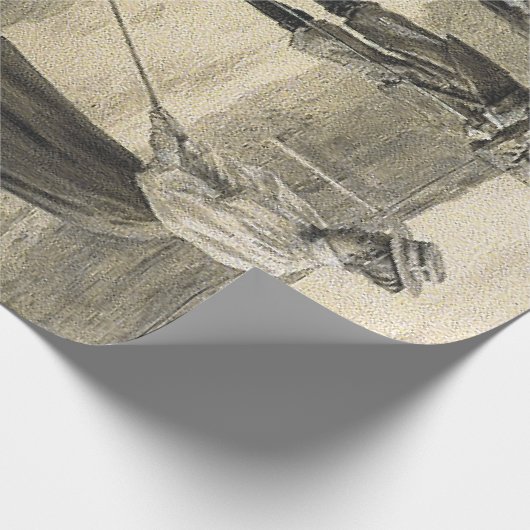 SPITZENgolf-Mädchen Geschenkpapier (Ecke)