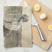 SPITZENgolf-Mädchen Geschirrtuch (Viertel Falte)