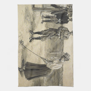 SPITZENgolf-Mädchen Geschirrtuch