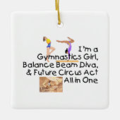 SPITZENgymnastik alle in einer Keramikornament (Vorderseite)