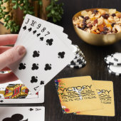 SPITZENgymnastik-Sieg-Slogan Spielkarten (In Situ)