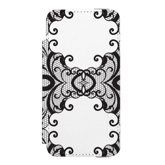 Spitzenhintergrund 2 incipio iPhone Geldbeutel-Hülle (Folio Vorderseite)