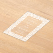 Spitzenhochzeit Acryleinladungen (Ablage )