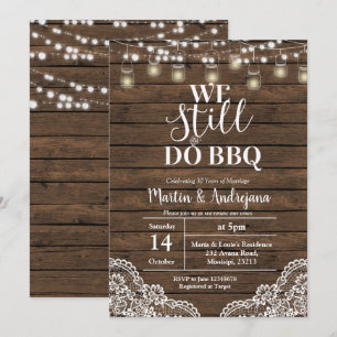 Spitzenhochzeit Wir machen immer noch Jubiläum Einladung