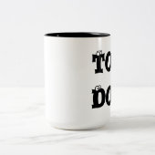 Spitzenhundekaffee-Tasse Zweifarbige Tasse (Mittel)