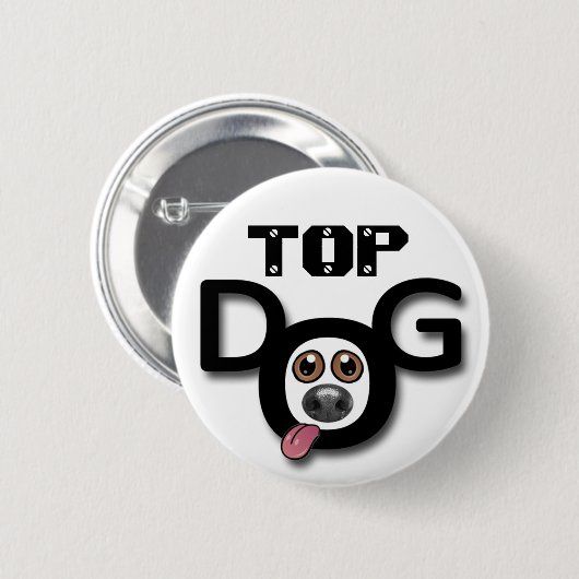 Spitzenhundeknopf-Abzeichen Button (Vorne & Hinten)