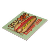 Spitzenhundewürstchen personalisiert fliese (Seite)