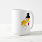Spitzenhutcorgi-Tasse Kaffeetasse (VorderseiteRechts)