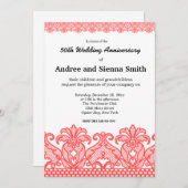 Spitzenjubiläum (rot) einladung (Vorne/Hinten)