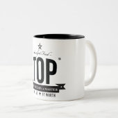 Spitzenkaffee-Tasse Zweifarbige Tasse (VorderseiteRechts)