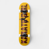 SPITZENkarate-Mädchen Skateboard (Vorderseite)