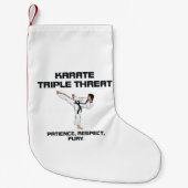 SPITZENkarate-Slogan Kleiner Weihnachtsstrumpf (Vorderseite)