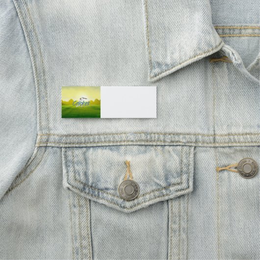 SPITZENkricket Namensschild (Beispiel)