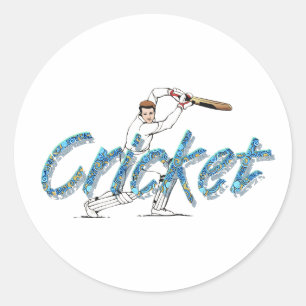 SPITZENkricket Runder Aufkleber