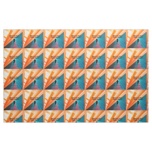 SPITZENLeichtathletik-Dreiergruppe Stoff (Fat Quarter (45,7 x 55,9 cm))
