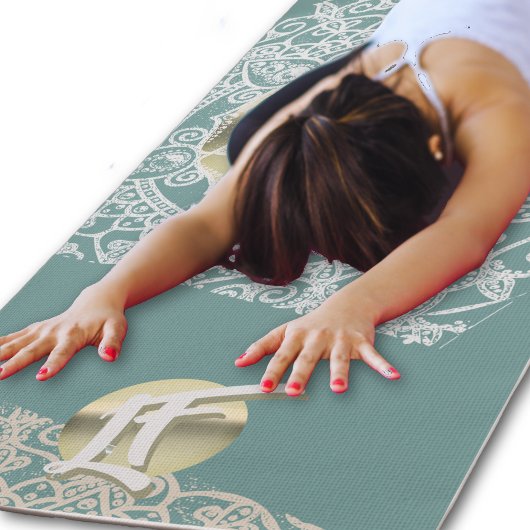 Spitzenmandala Yogamatte