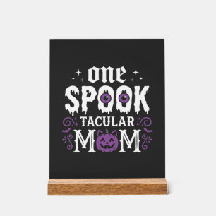 Spitzenmäßiges Halloween-Design für Mütter_1 Acrylschild