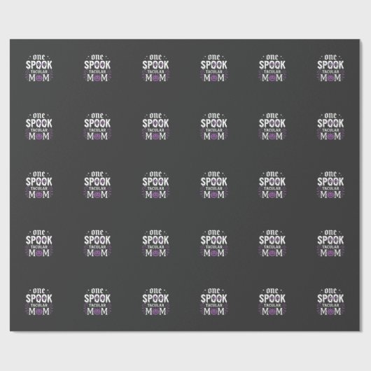 Spitzenmäßiges Halloween-Design für Mütter_1 Geschenkpapier (Flach)