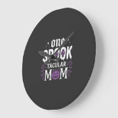 Spitzenmäßiges Halloween-Design für Mütter_1 Große Wanduhr (Winkel)