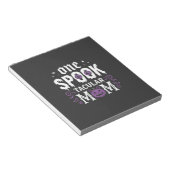Spitzenmäßiges Halloween-Design für Mütter_1 Notizblock (angewinkelt)