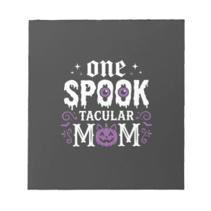 Spitzenmäßiges Halloween-Design für Mütter_1 Notizblock