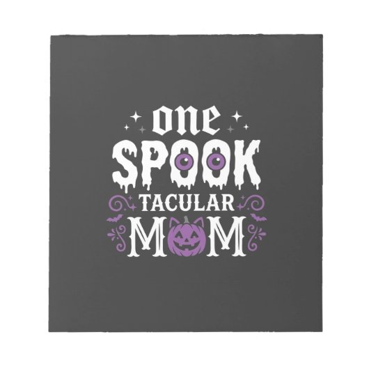Spitzenmäßiges Halloween-Design für Mütter_1 Notizblock (Vorderseite)