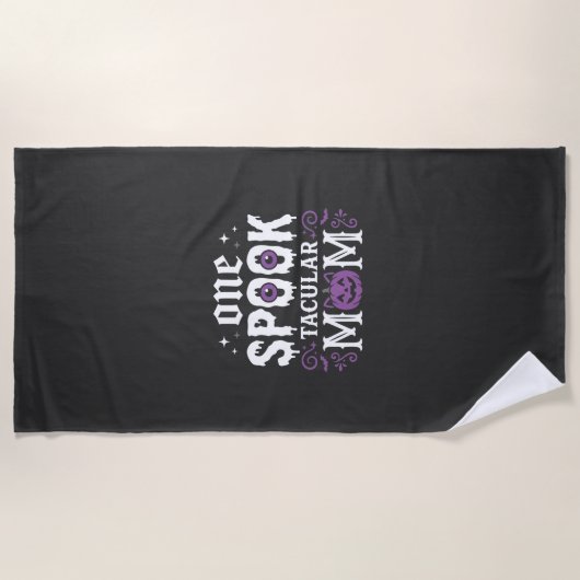 Spitzenmäßiges Halloween-Design für Mütter_1 Strandtuch (Vorderseite)
