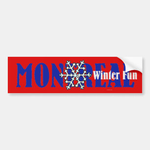 SPITZENmontreal-Winter-Spaß Autoaufkleber