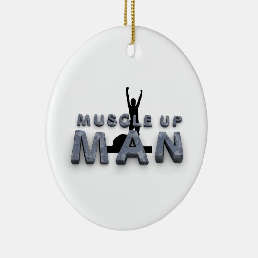SPITZENmuskel-Mann Keramik Ornament (Rechts)