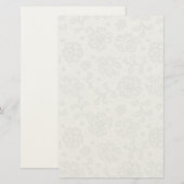 Spitzenmuster, Blume Vintag 1 Briefpapier (Vorne/Hinten)