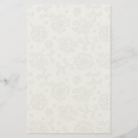Spitzenmuster, Blume Vintag 1 Briefpapier (Vorderseite)