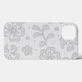 Spitzenmuster, Blume Vintag 1 Case-Mate iPhone Hülle (Rückseite (Horizontal))