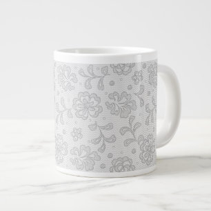 Spitzenmuster, Blume Vintag 1 Jumbo-Tasse
