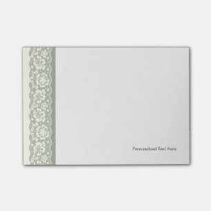 Spitzenmuster, Blume Vintag 5 Post-it Klebezettel