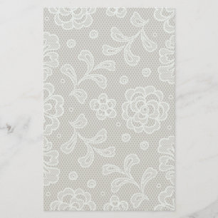 Spitzenmuster, Blume Vintag 6 Briefpapier